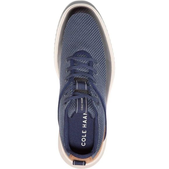 Cole Haan Men Grand+ Hybrid Shoes Navy Brown Leather Lace Up Sneakers Size 8 main image 6